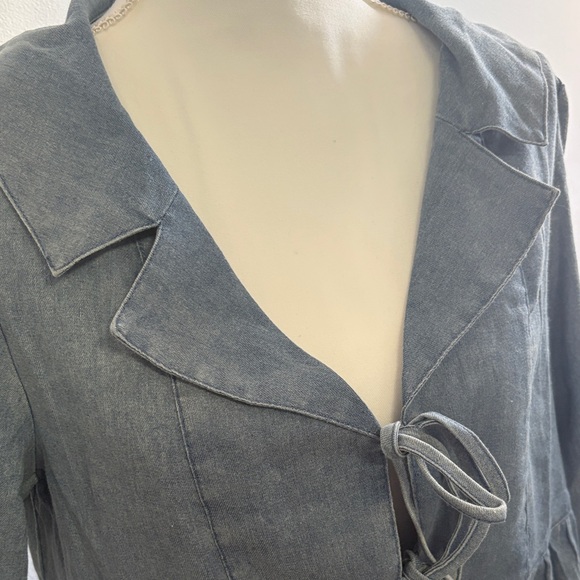 Chic Long Sleeve Blue Dress - Picture 4 of 6